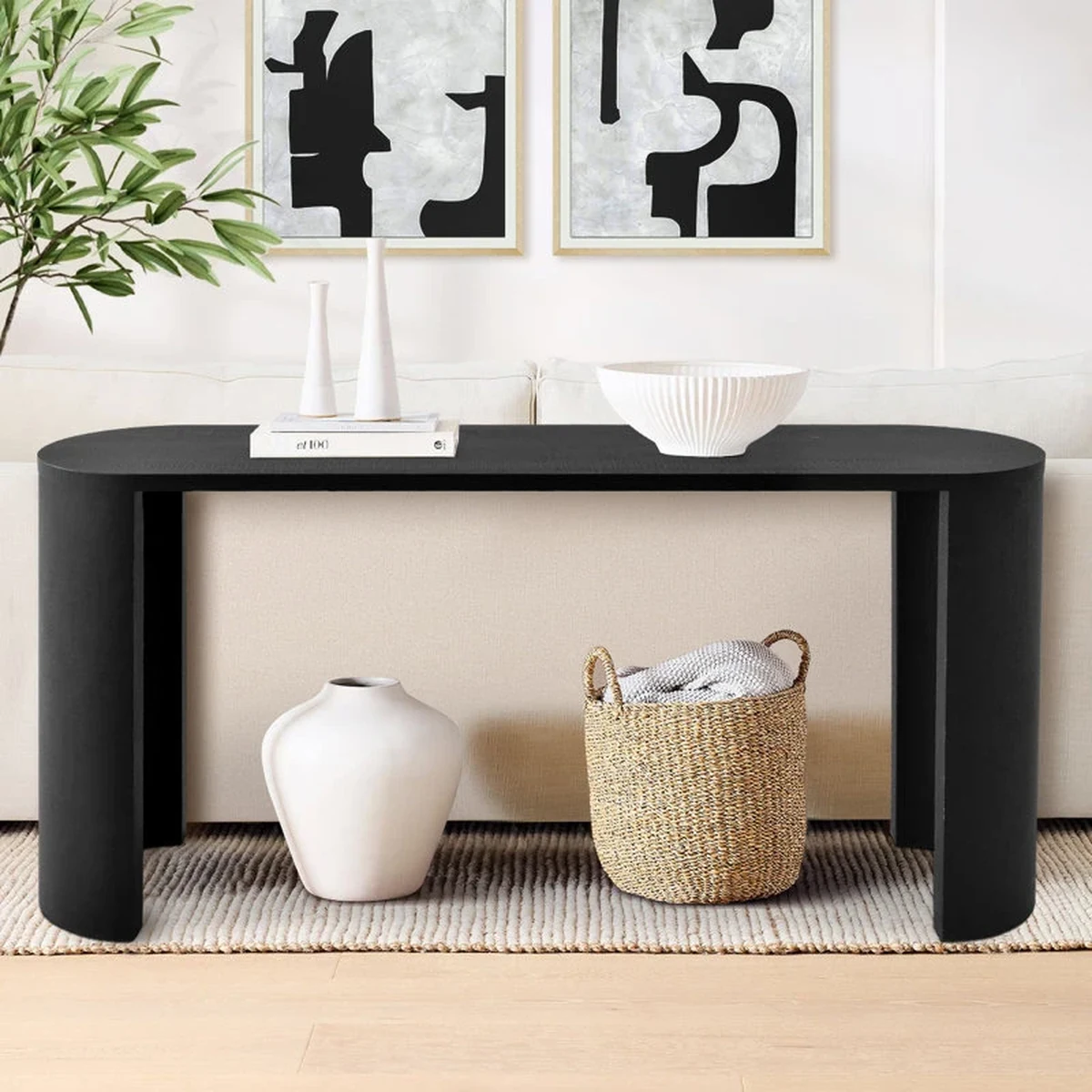 Classic Solid Wood Console Side Accent Table