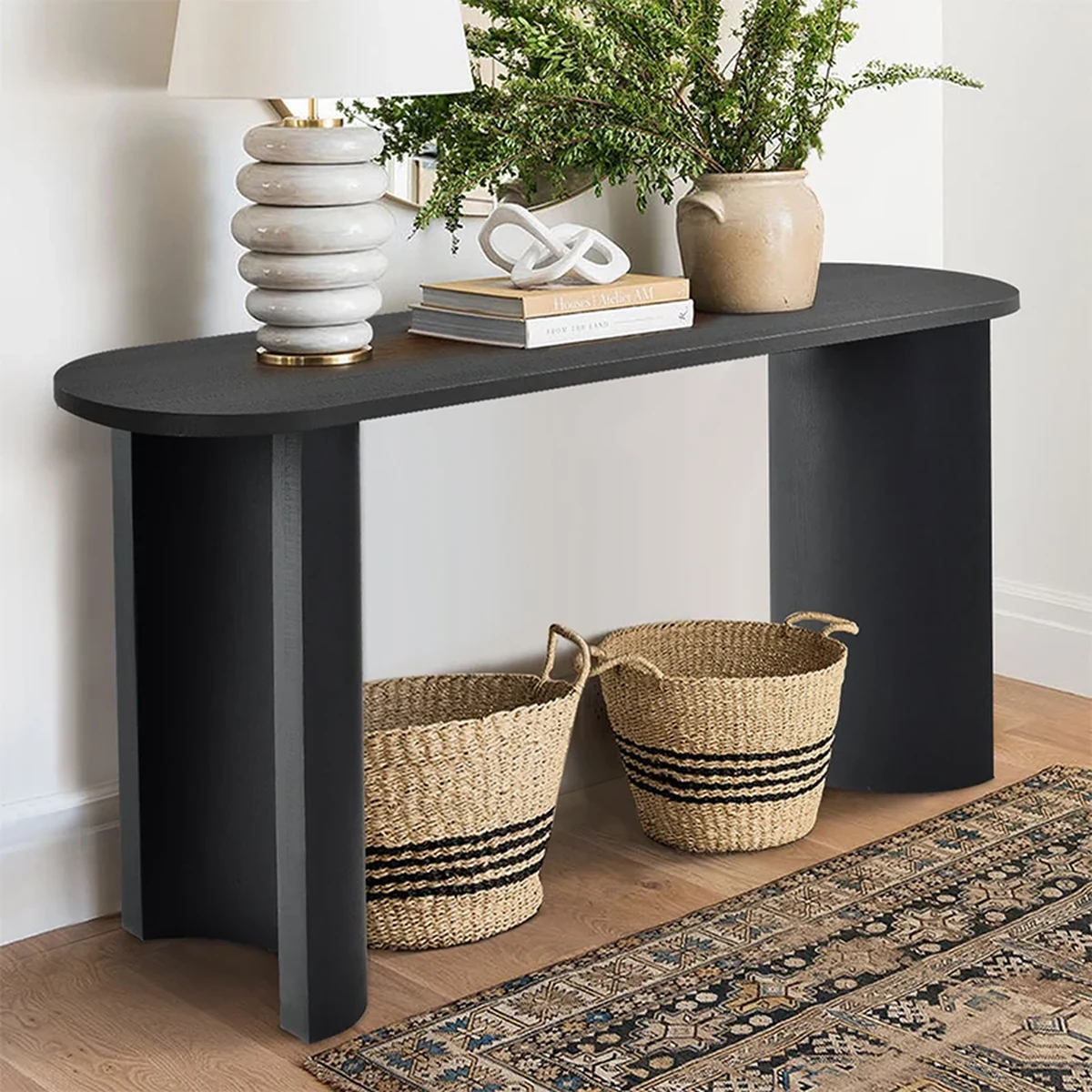 Modern Solid Wood Console Accent Table