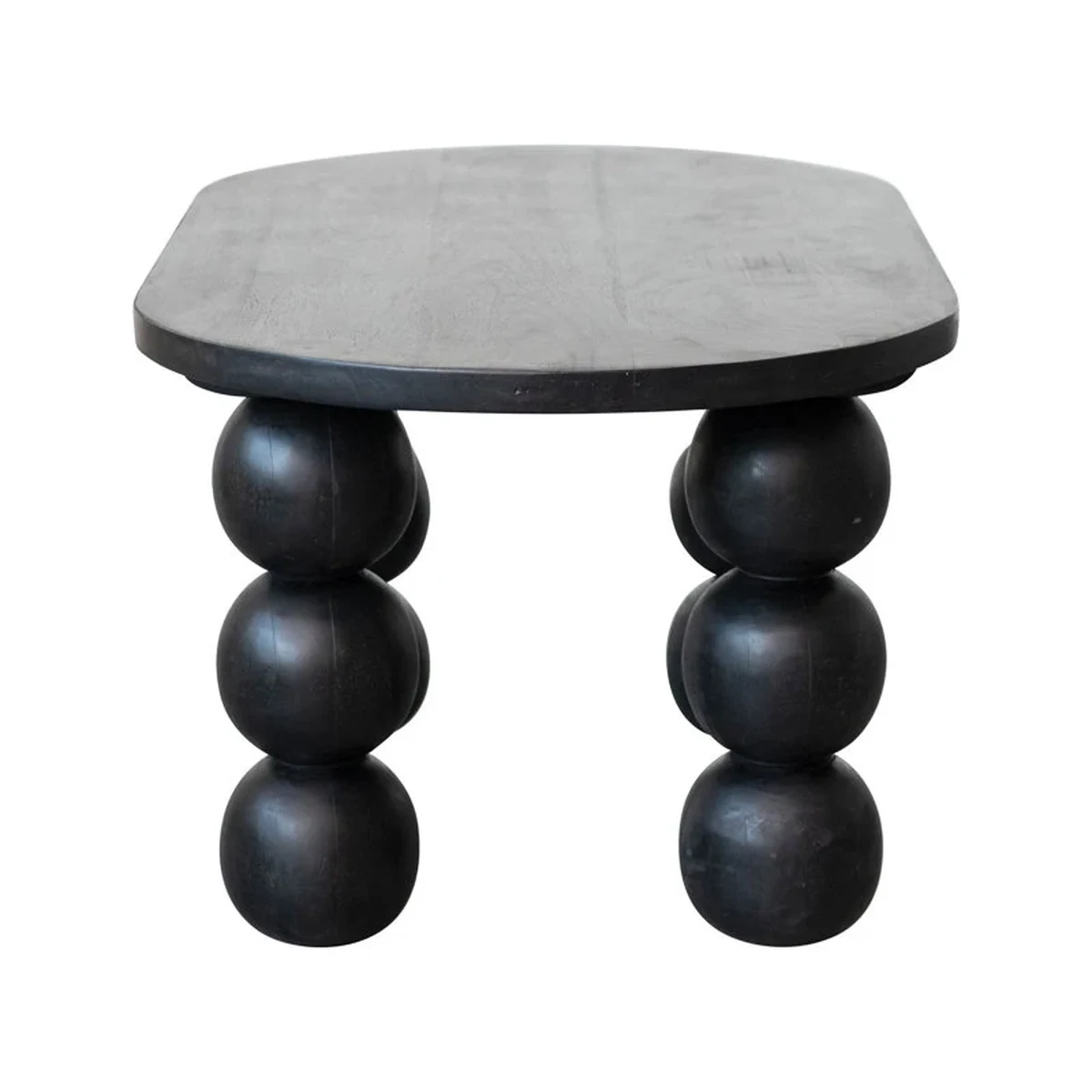 Nordic Solid Wood Oval Coffee Accent Table