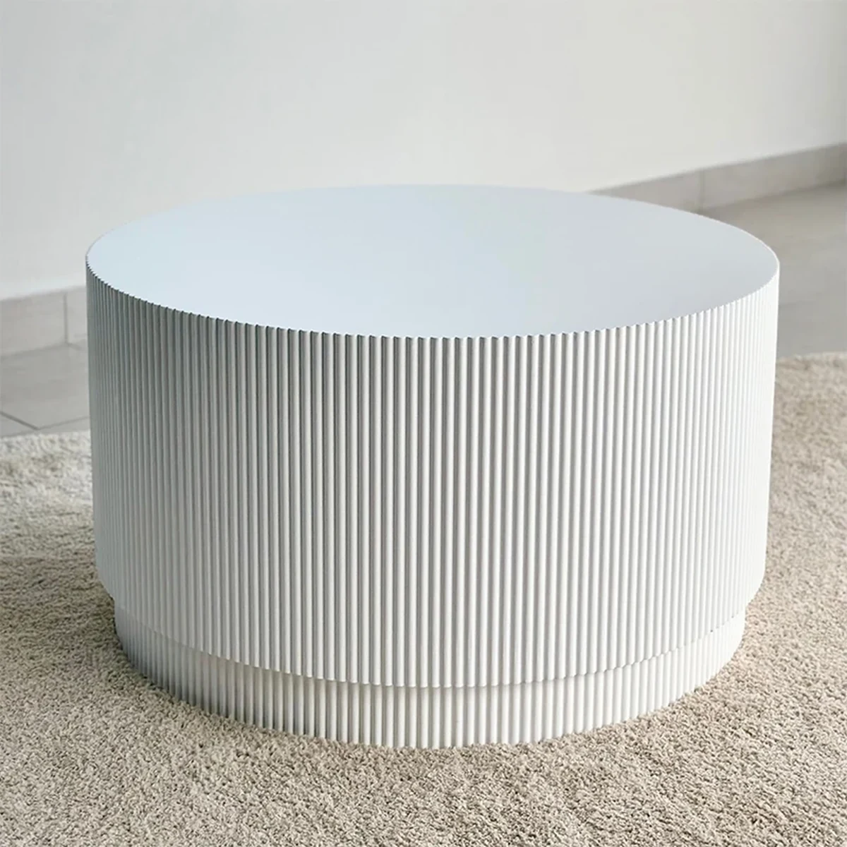 Luxury Solid Wood Round Coffee Accent Table