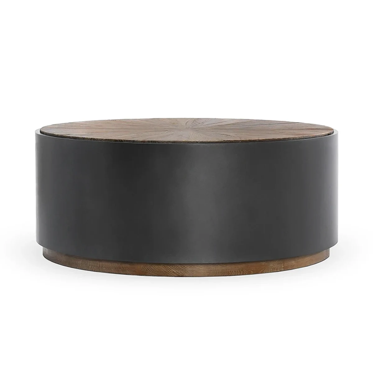 Farmhouse Solid Wood Round Coffee Accent Table