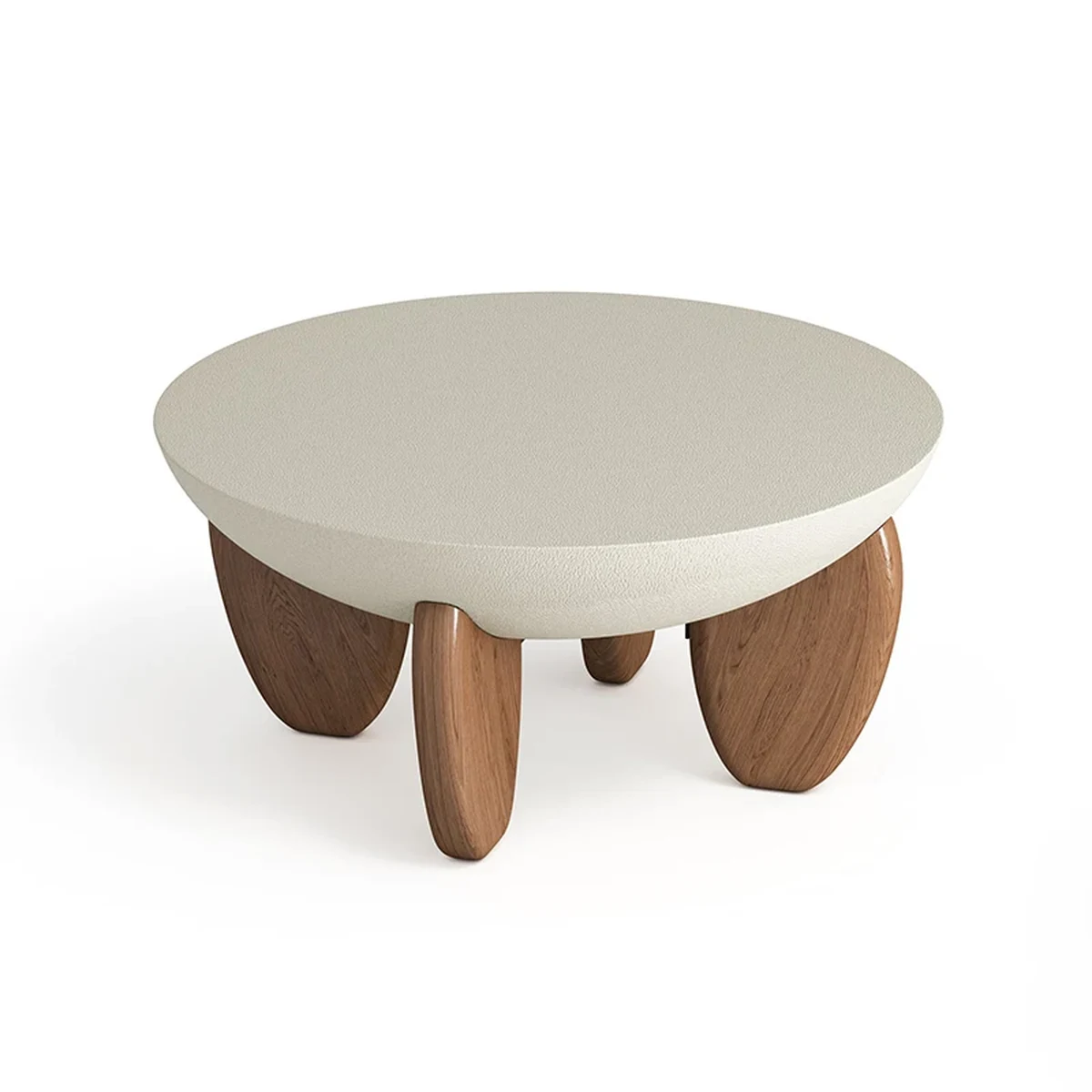 Modern Solid Wood Round Side Accent Table