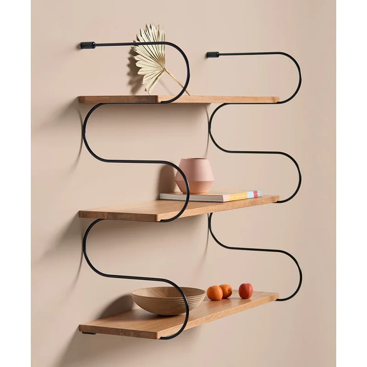 Modern Metal Floating Floating Wall Shelf