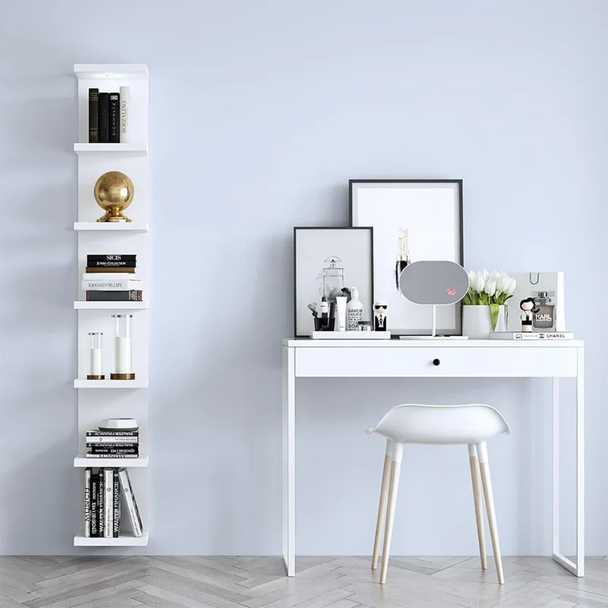 Rustic Solid Wood Floating Floating Wall Shelf
