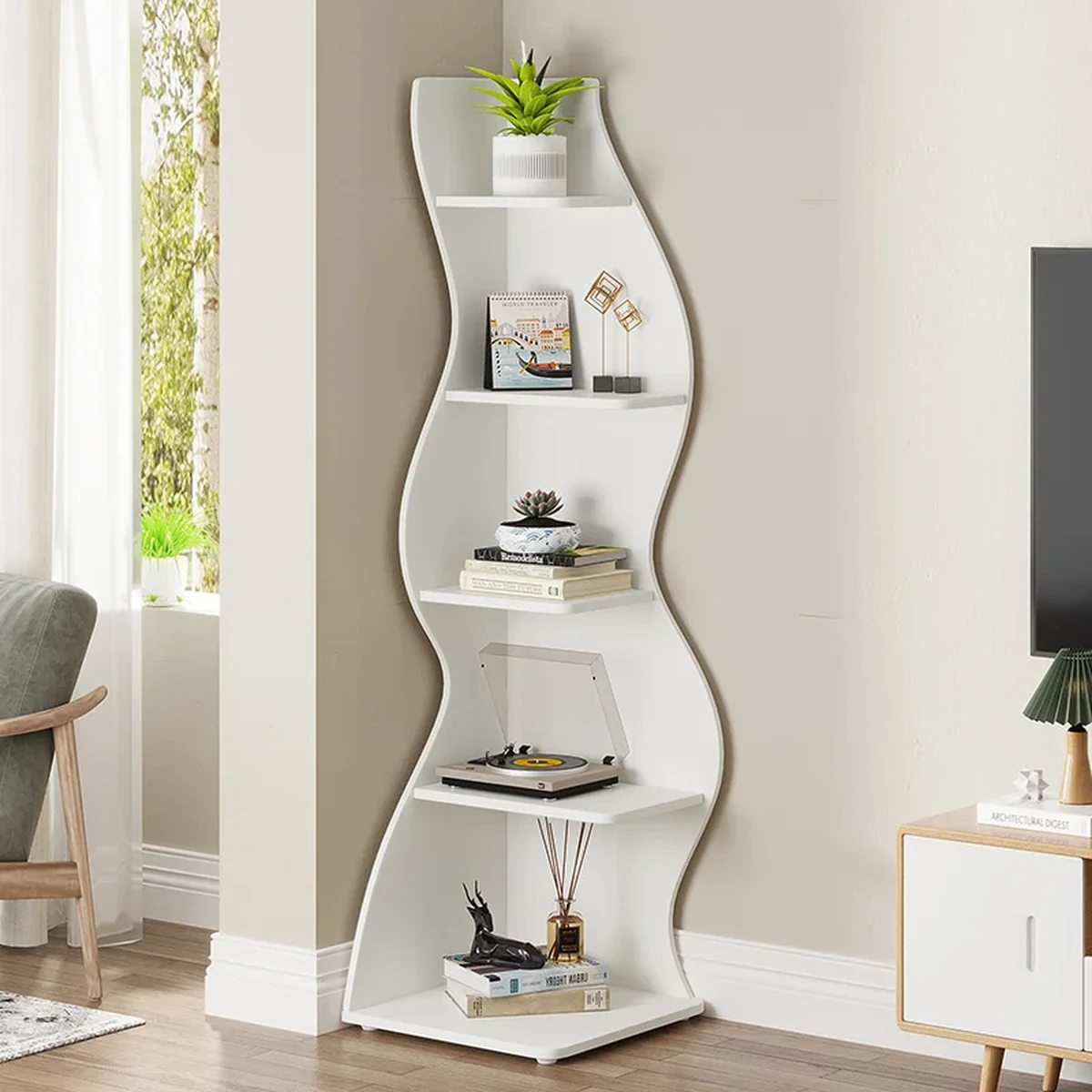 Classic Solid Wood Storage Shelf