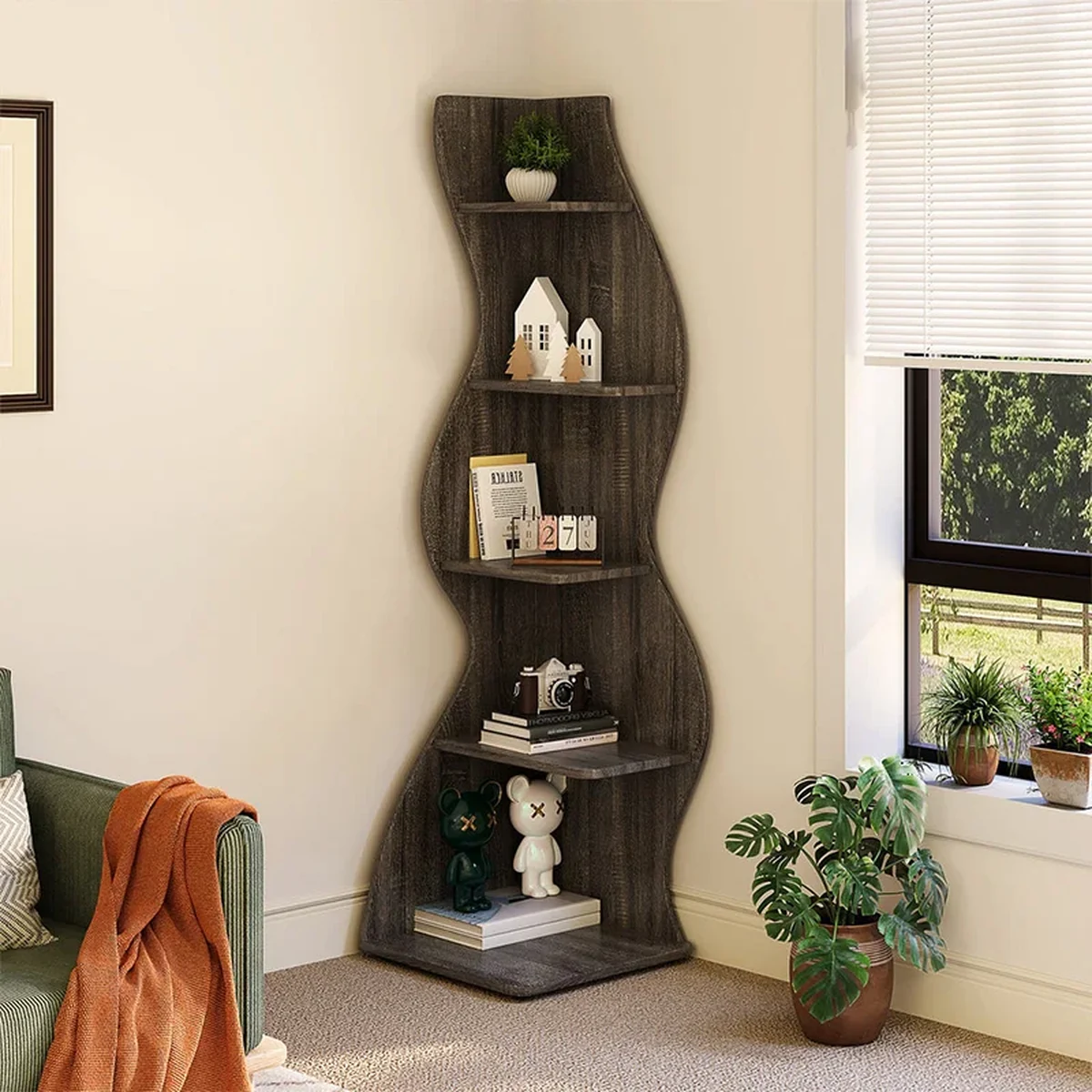 Classic Solid Wood Storage Shelf