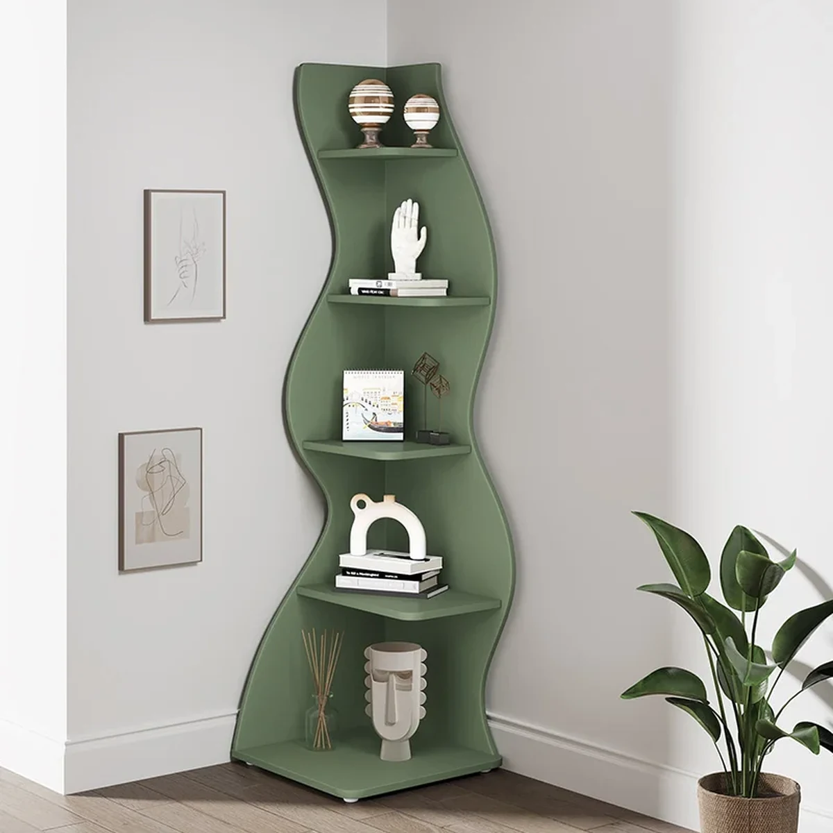 Classic Solid Wood Storage Shelf