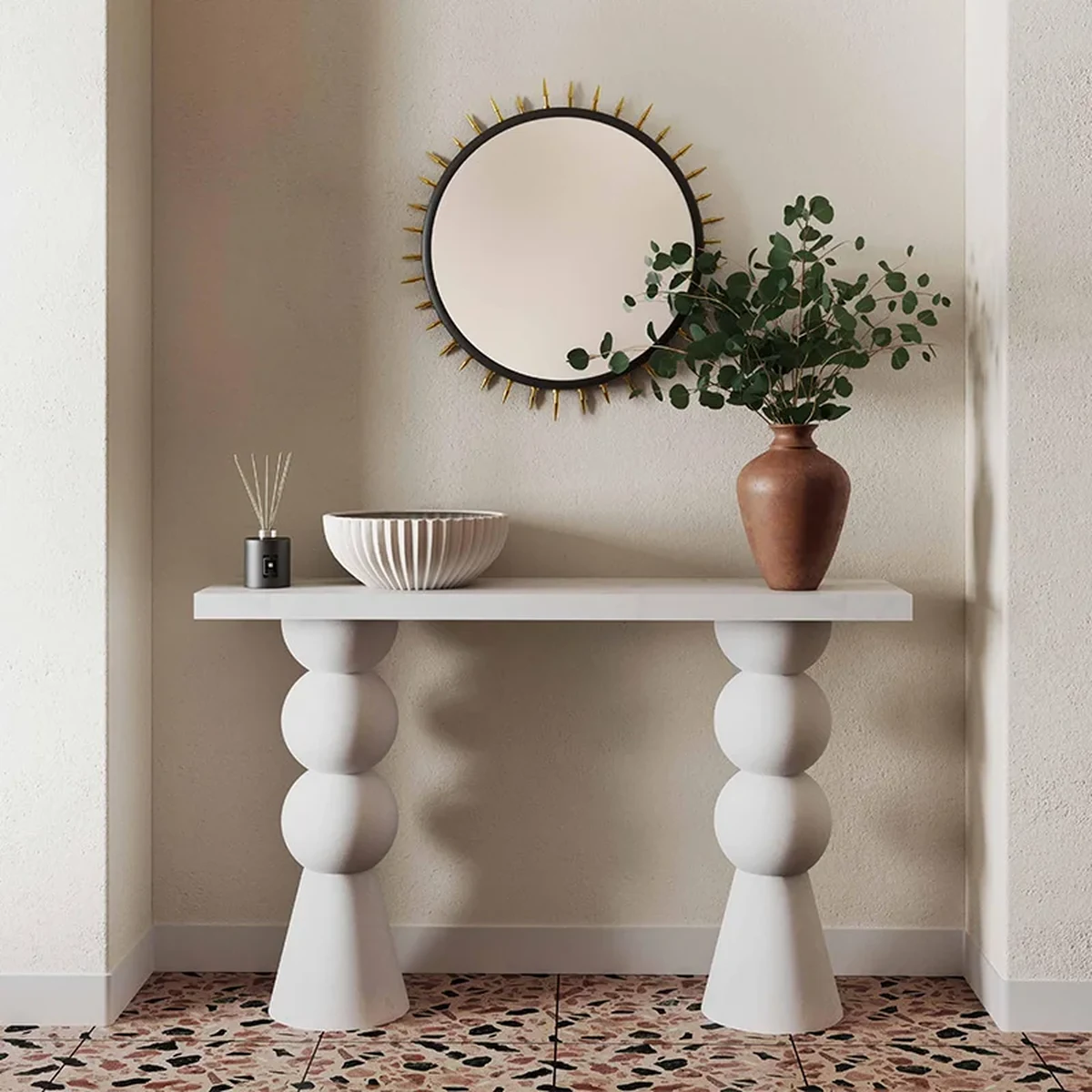 Minimalist Solid Wood Console Accent Table