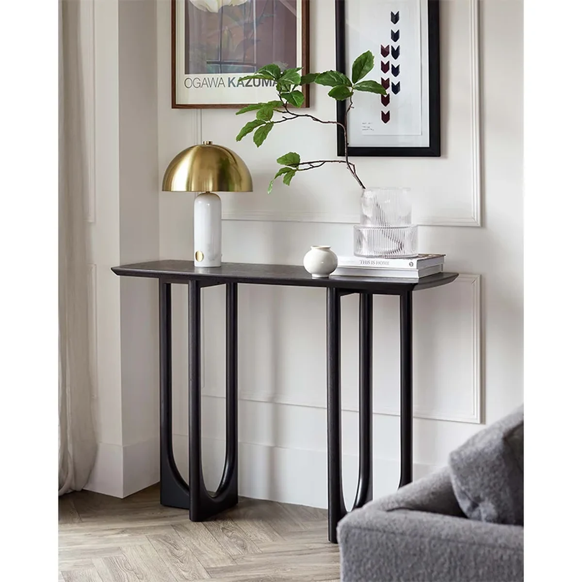 Modern Solid Wood Console Accent Table
