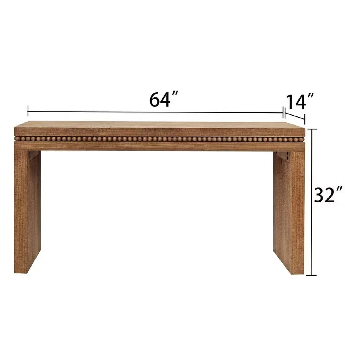 Vintage Solid Wood Console Accent Table