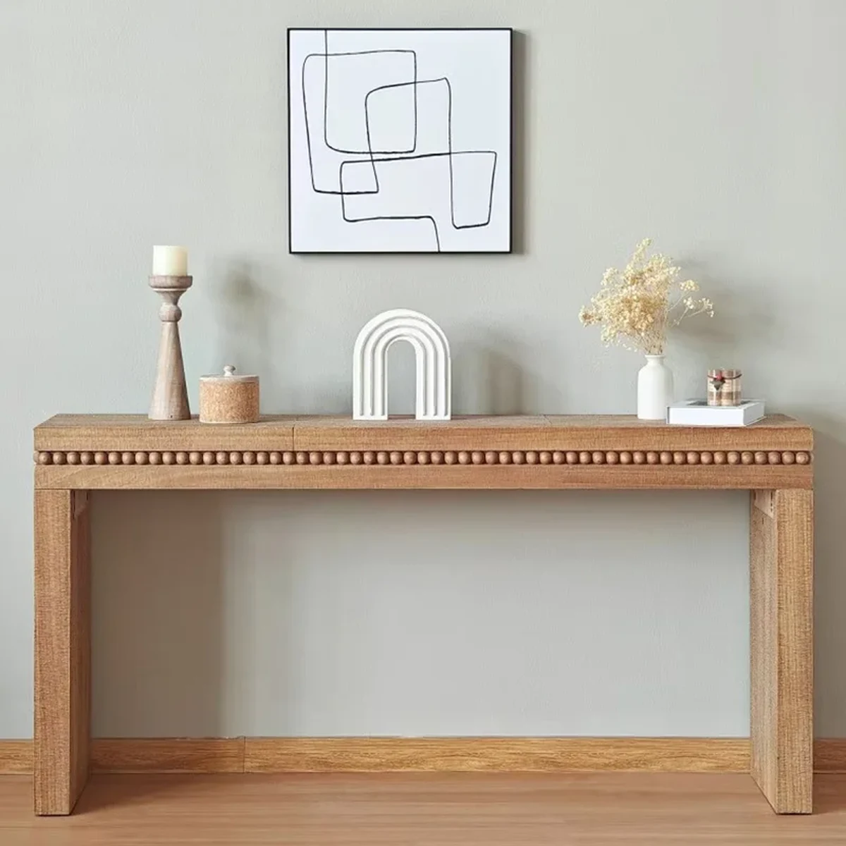 Vintage Solid Wood Console Accent Table