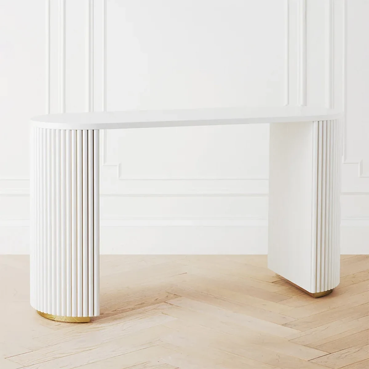 Modern Solid Wood Console Accent Table