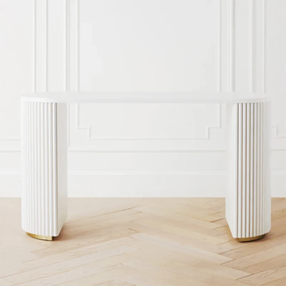Modern Solid Wood Console Accent Table