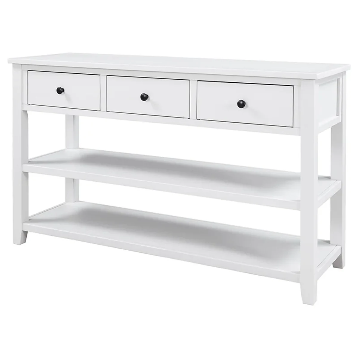 Rustic Solid Wood Console Accent Table