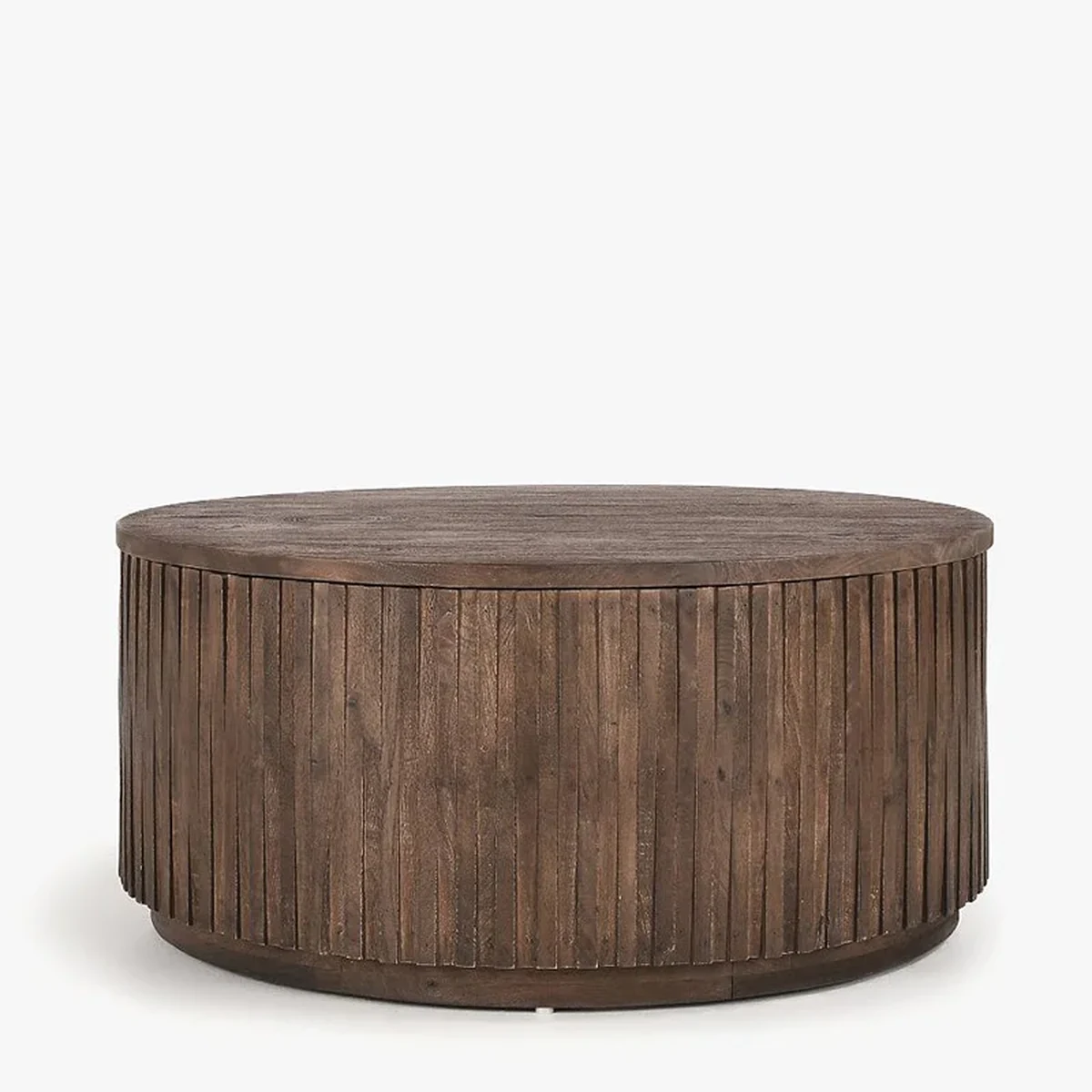 Modern Solid Wood Round Coffee Accent Table