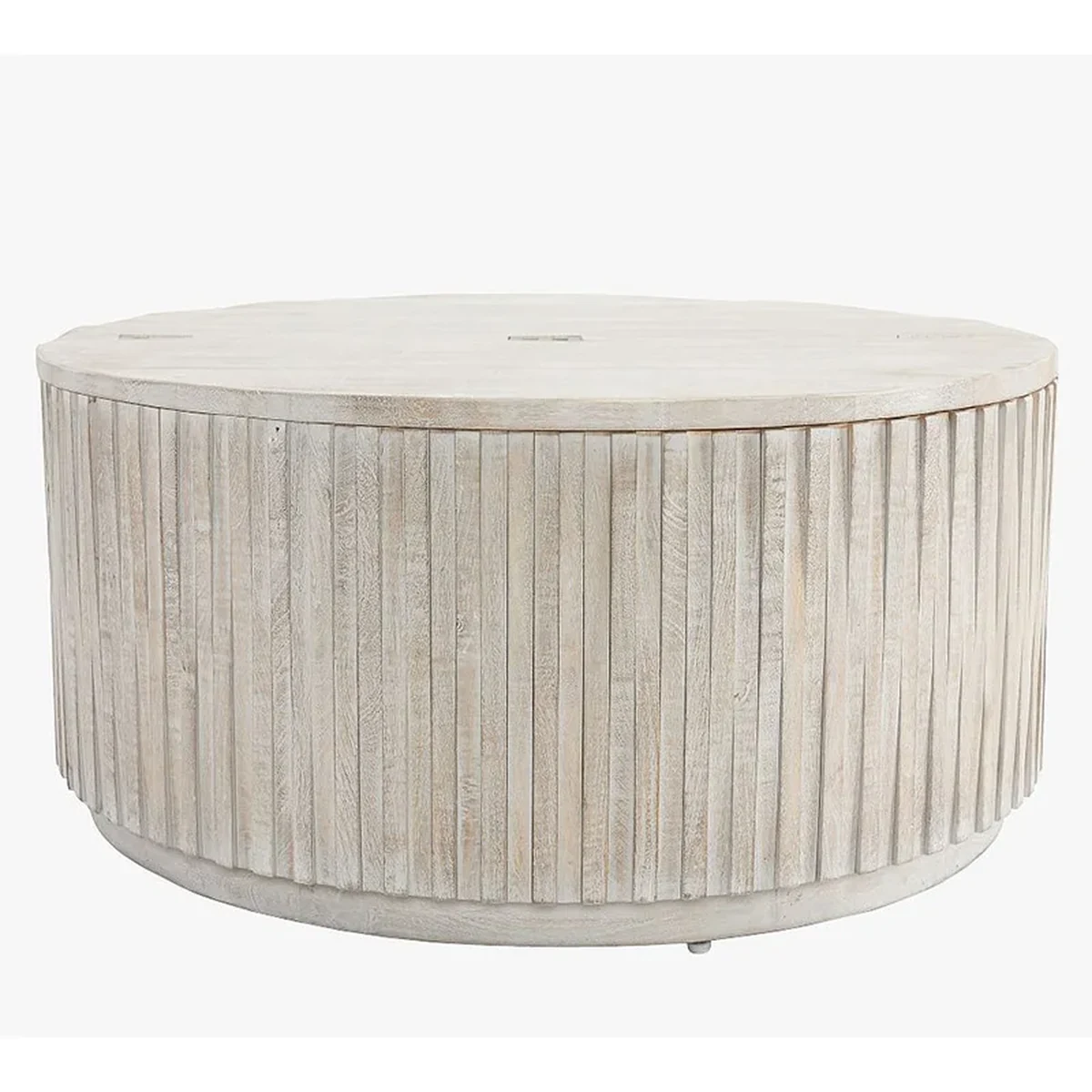Modern Solid Wood Round Coffee Accent Table