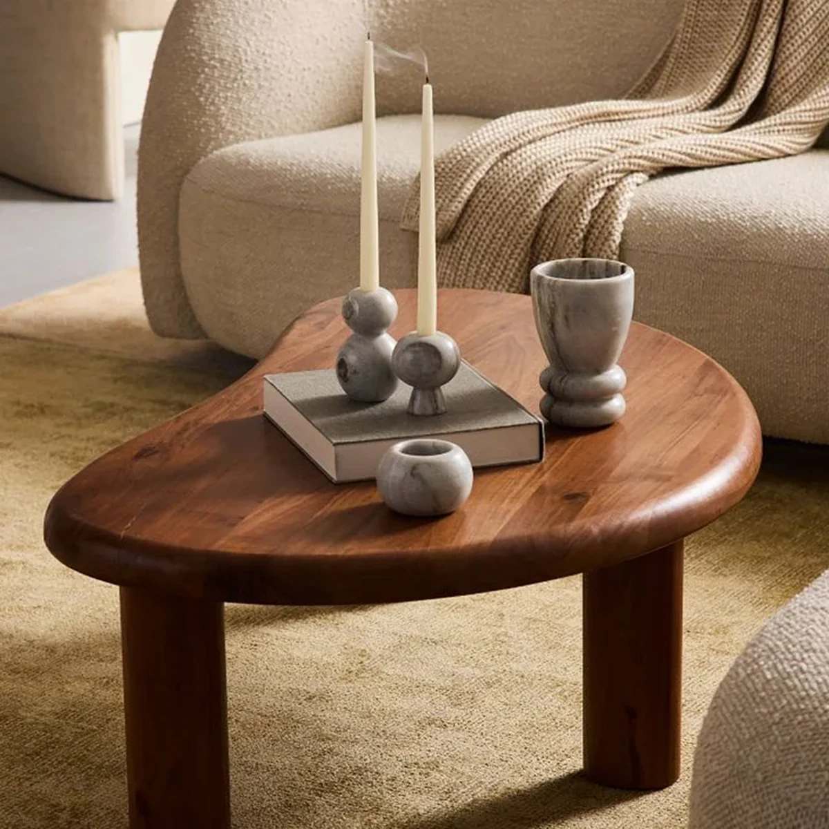 Vintage Solid Wood Coffee Accent Table