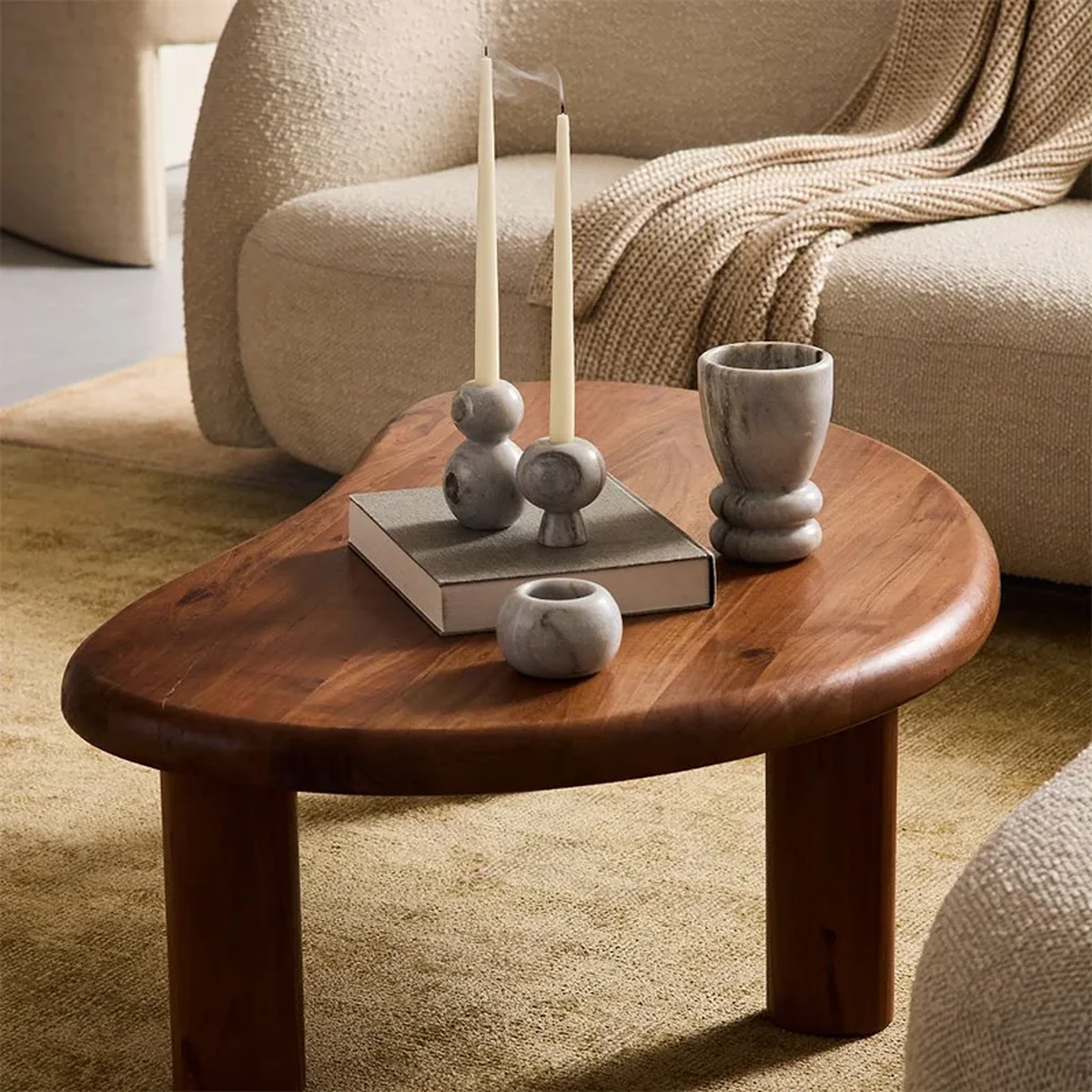 Vintage Solid Wood Coffee Accent Table