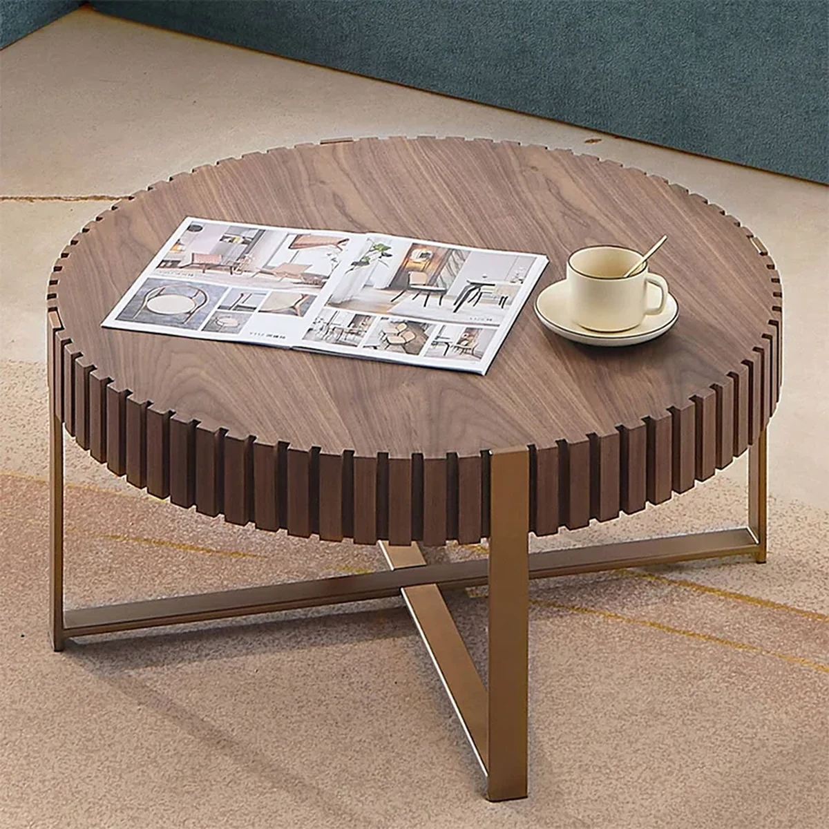 Farmhouse Solid Wood Coffee Accent Table