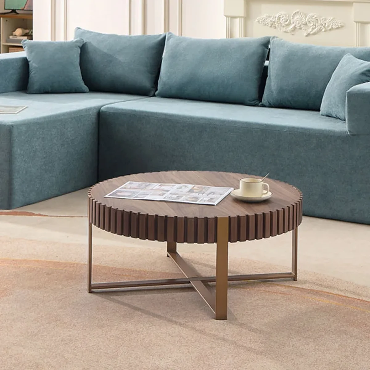 Farmhouse Solid Wood Coffee Accent Table