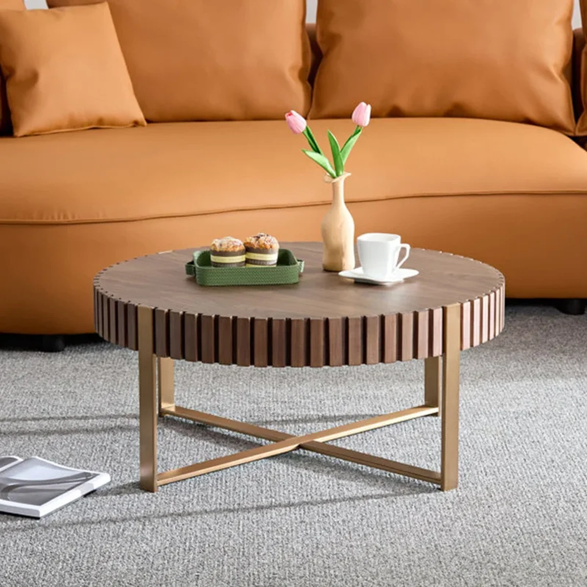 Farmhouse Solid Wood Coffee Accent Table