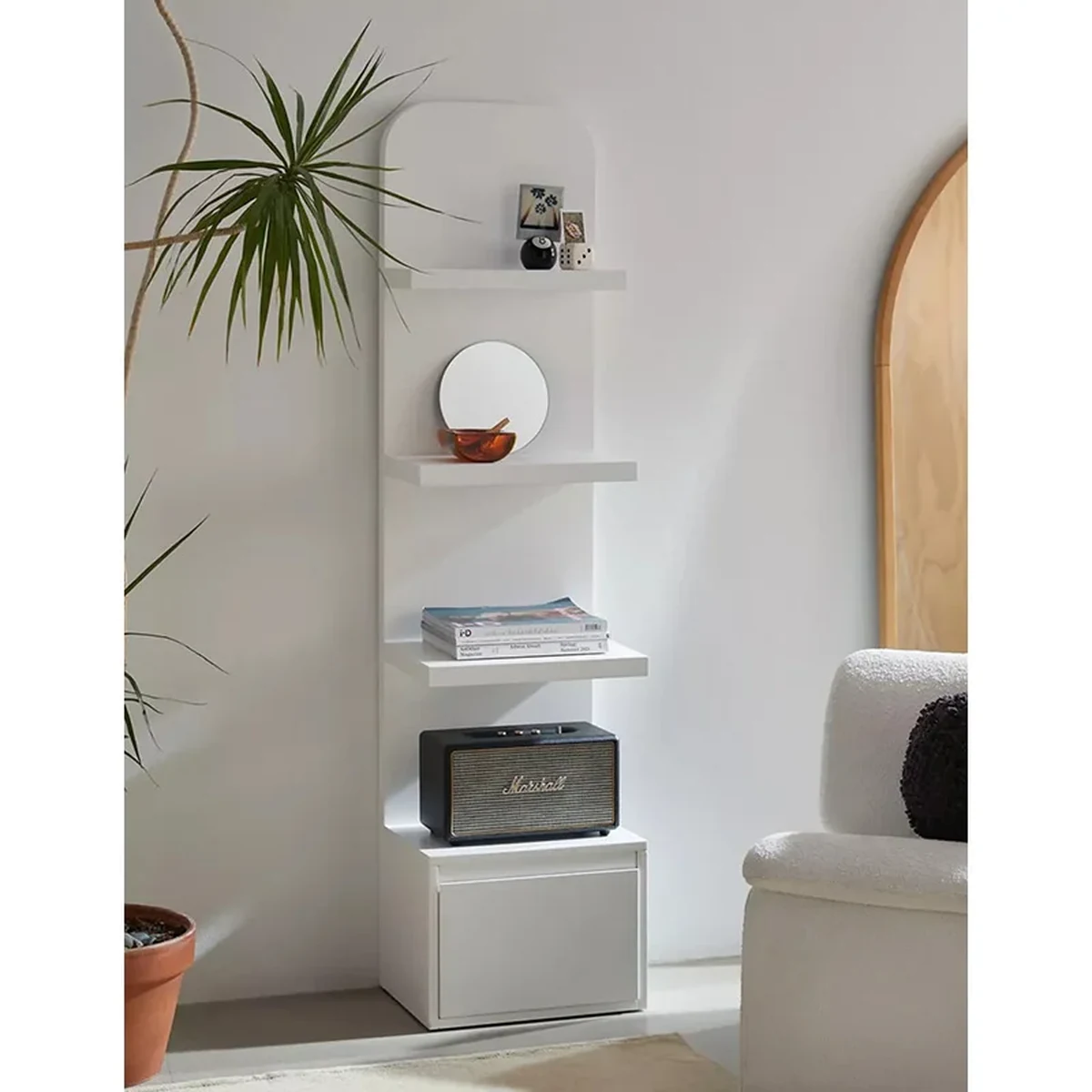 Classic Solid Wood Storage Shelf