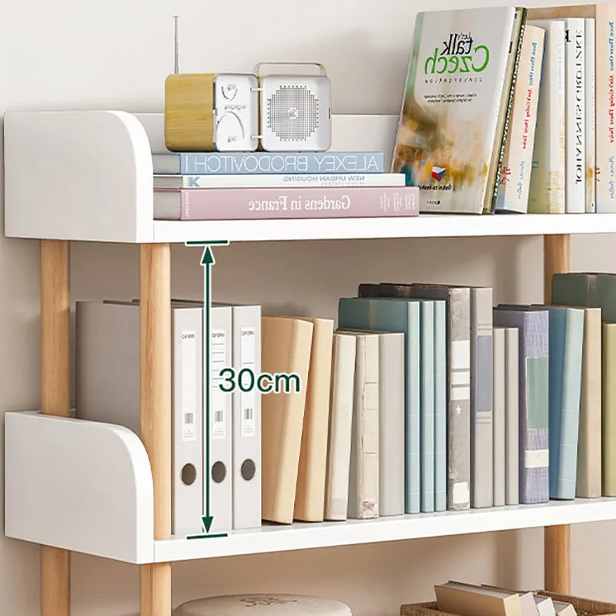 Farmhouse Solid Wood Storage Shelf