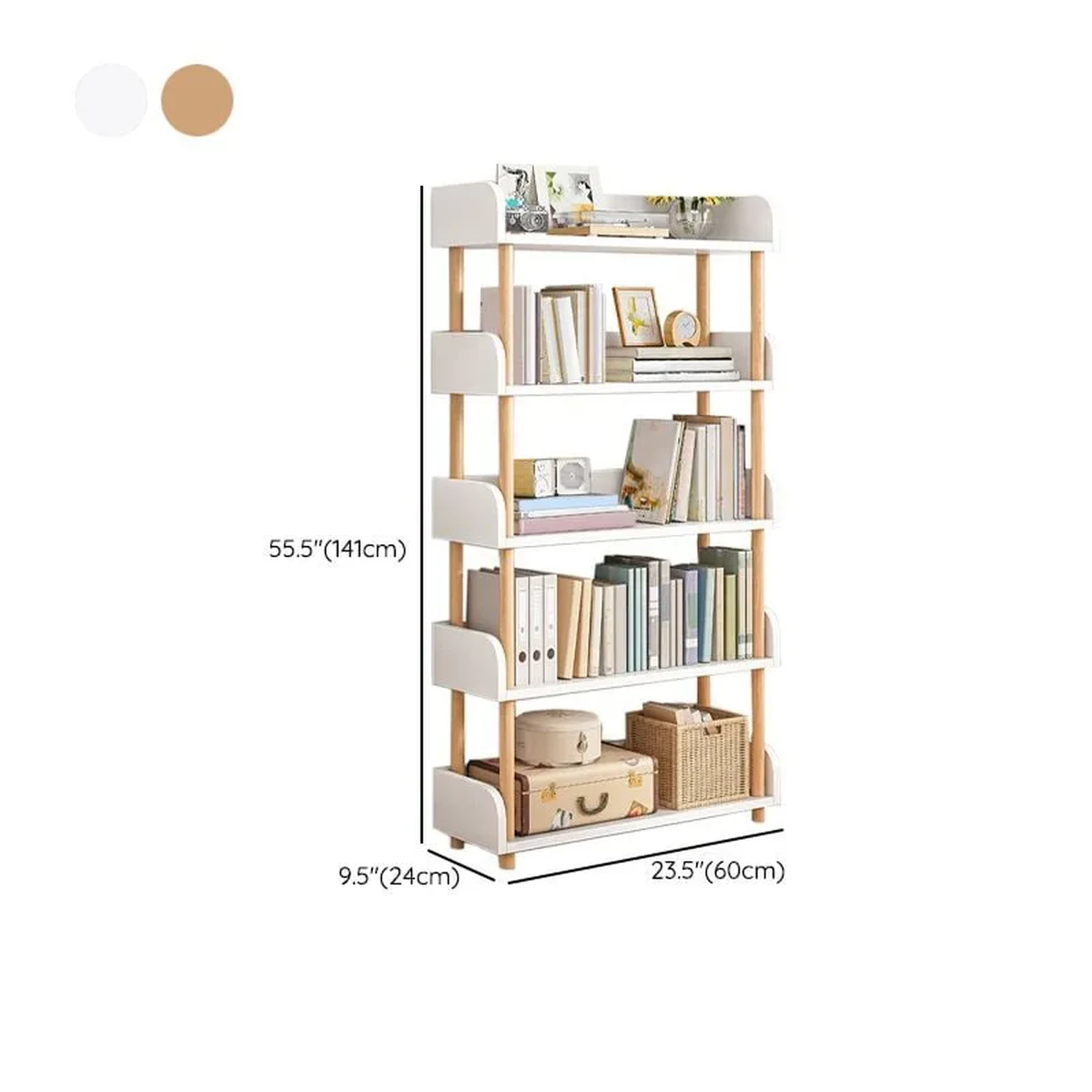 Farmhouse Solid Wood Storage Shelf
