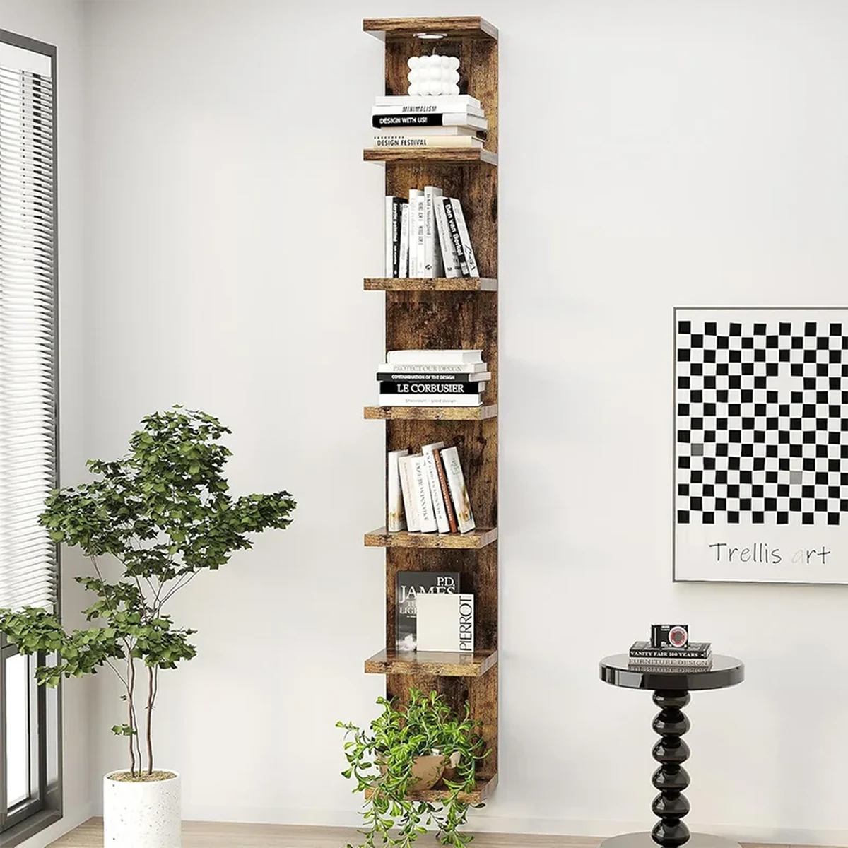 Handmade Solid Wood Floating Floating Wall Shelf