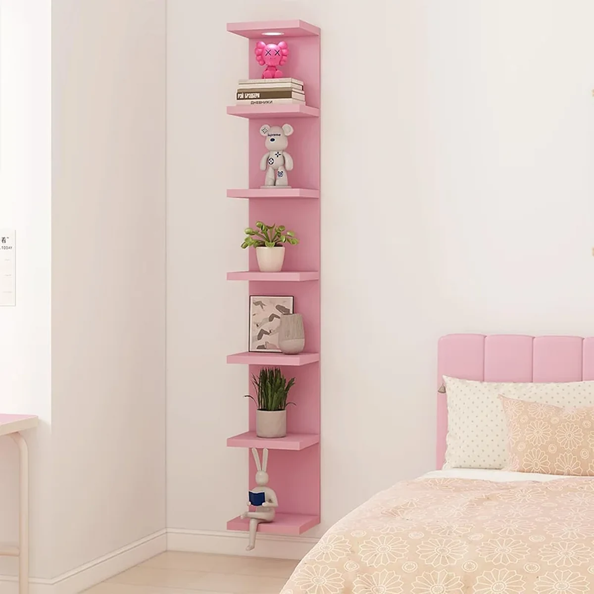 Handmade Solid Wood Floating Floating Wall Shelf