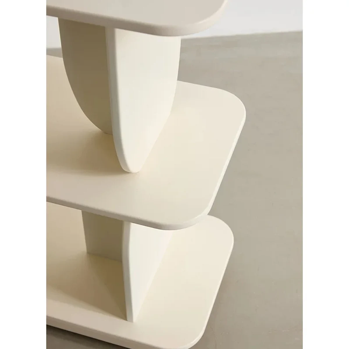 Modern Solid Wood 3-Tier Storage Shelf