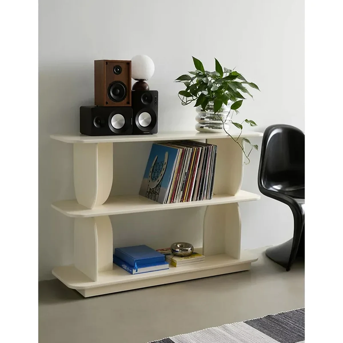 Modern Solid Wood 3-Tier Storage Shelf