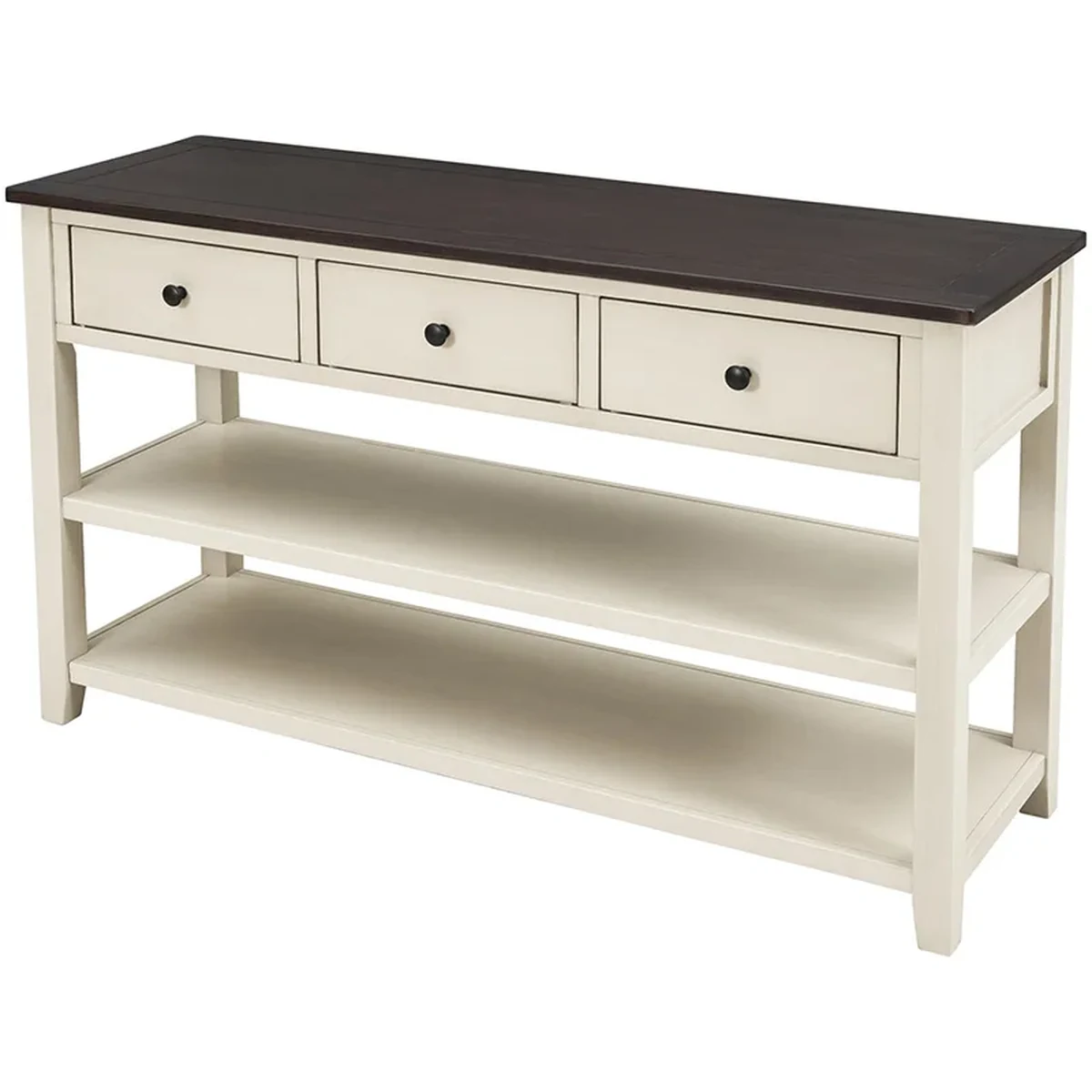 Farmhouse Solid Wood Console Accent Table