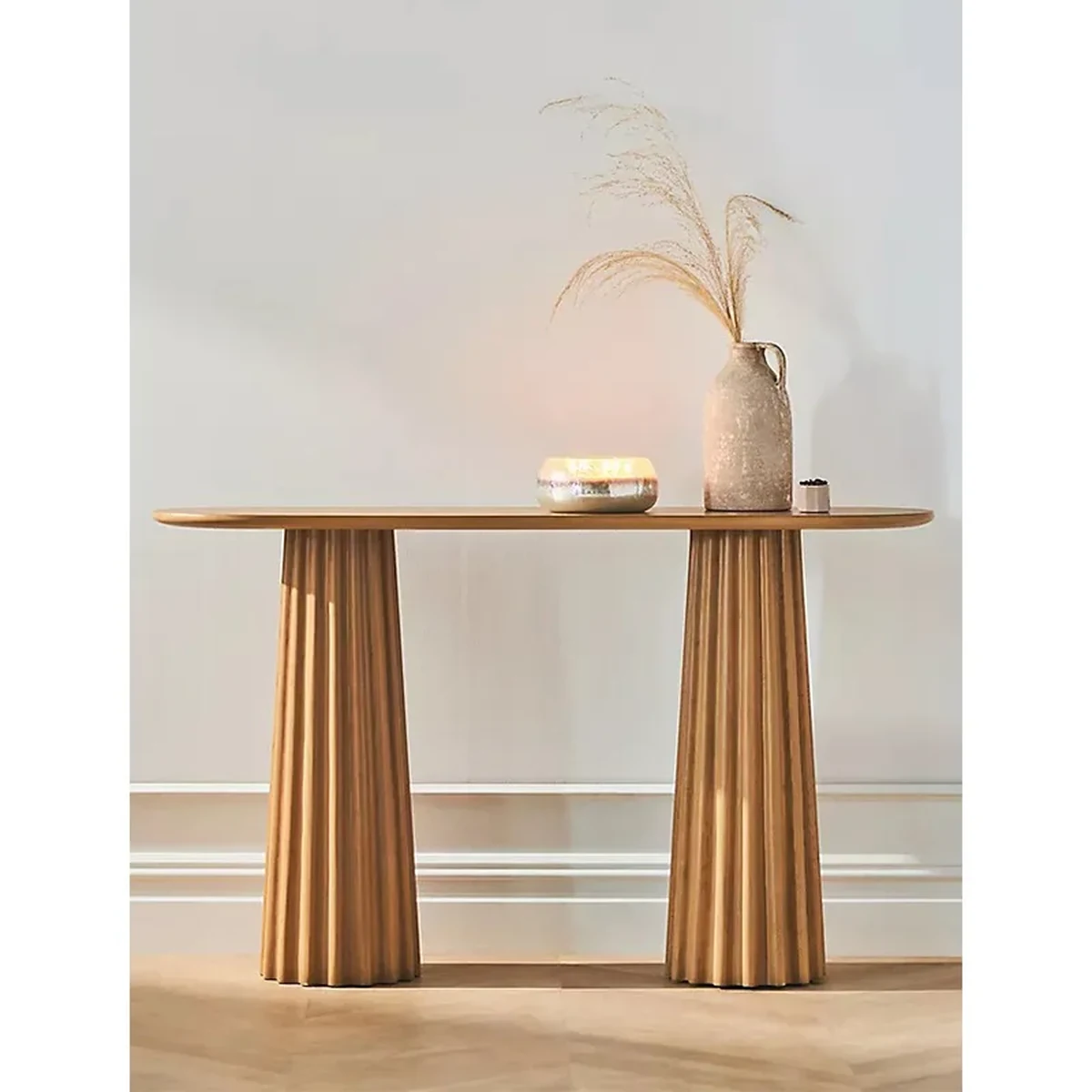 Farmhouse Solid Wood Console Accent Table