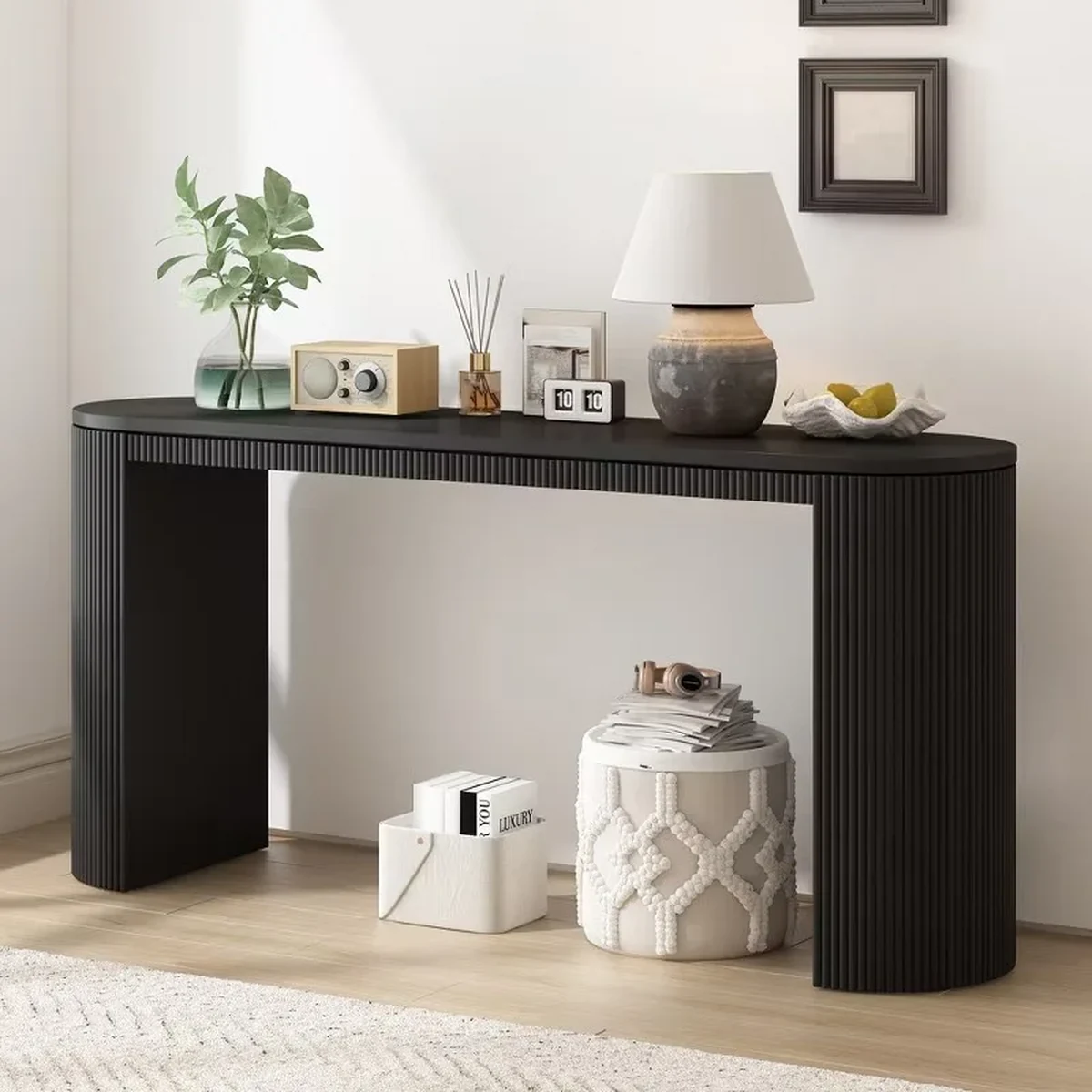 Antique Solid Wood Console Accent Table