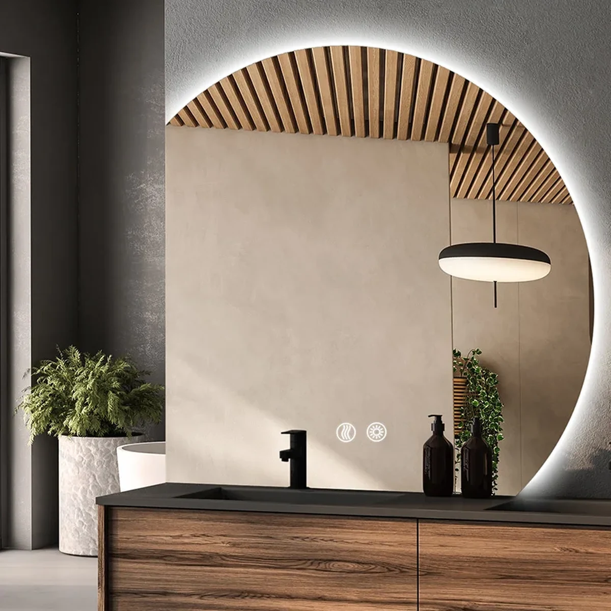 Classic Solid Wood Wall Mirror