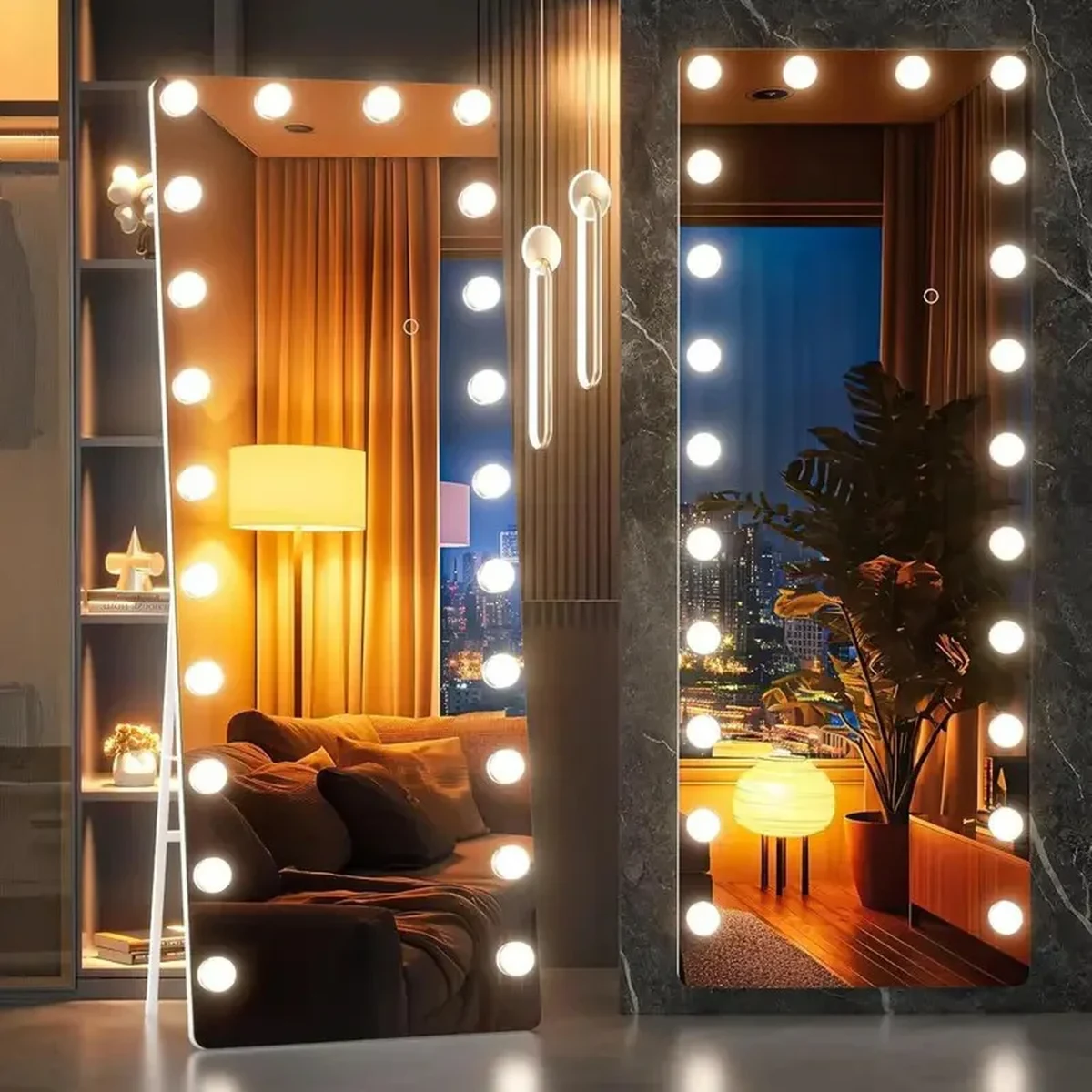 Classic Glass Rectangle Full-Length Mirror