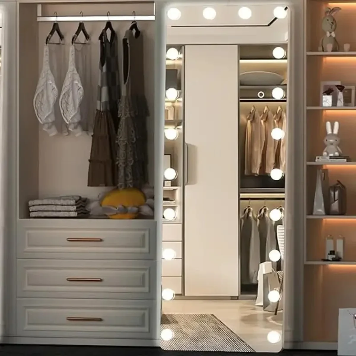 Classic Glass Rectangle Full-Length Mirror