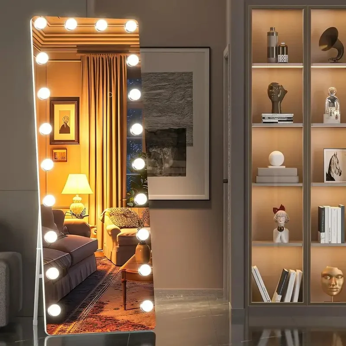 Classic Glass Rectangle Full-Length Mirror