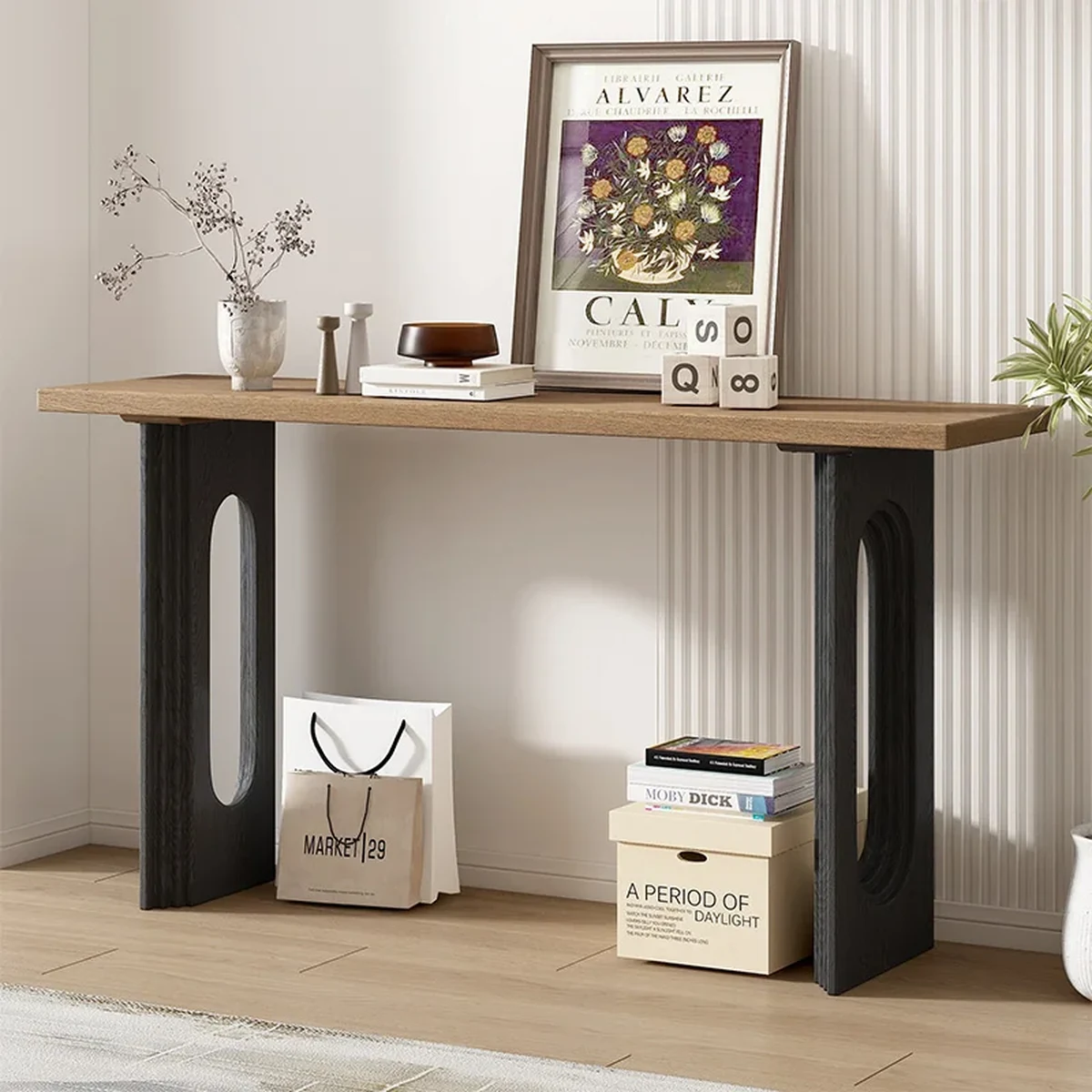 Vintage Solid Wood Console Accent Table
