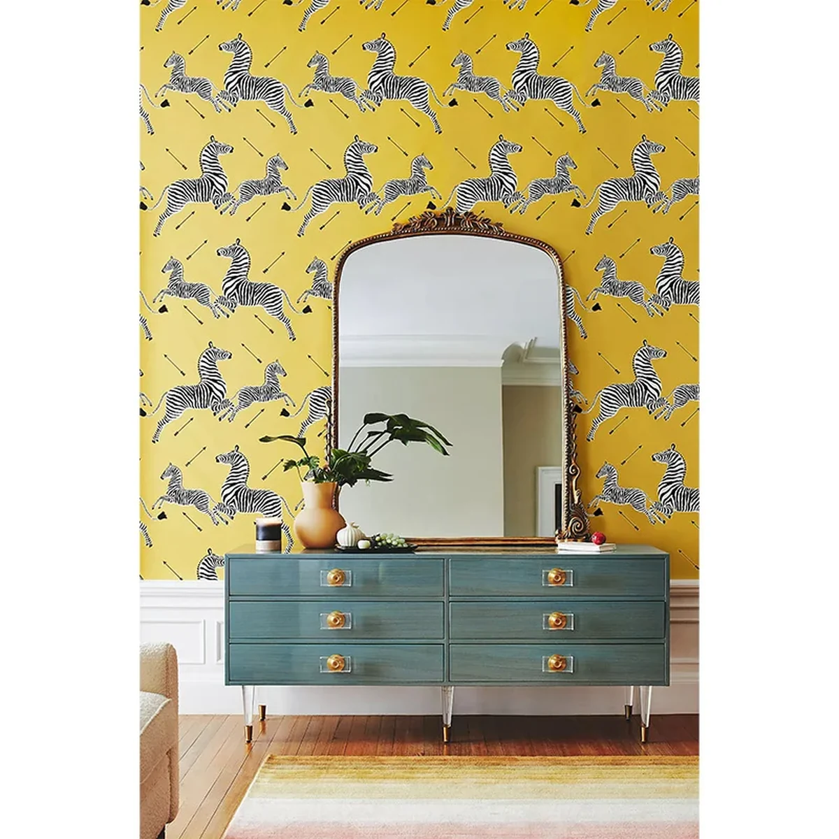 Baroque Metal Full-Length Mirror