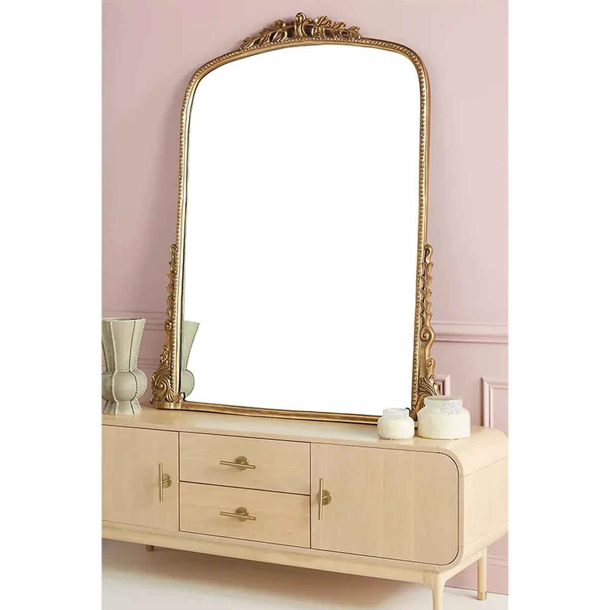 Baroque Metal Full-Length Mirror
