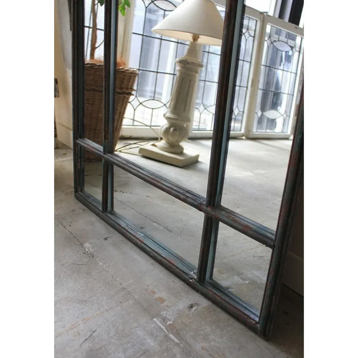 Vintage Metal Arch Full-Length Mirror