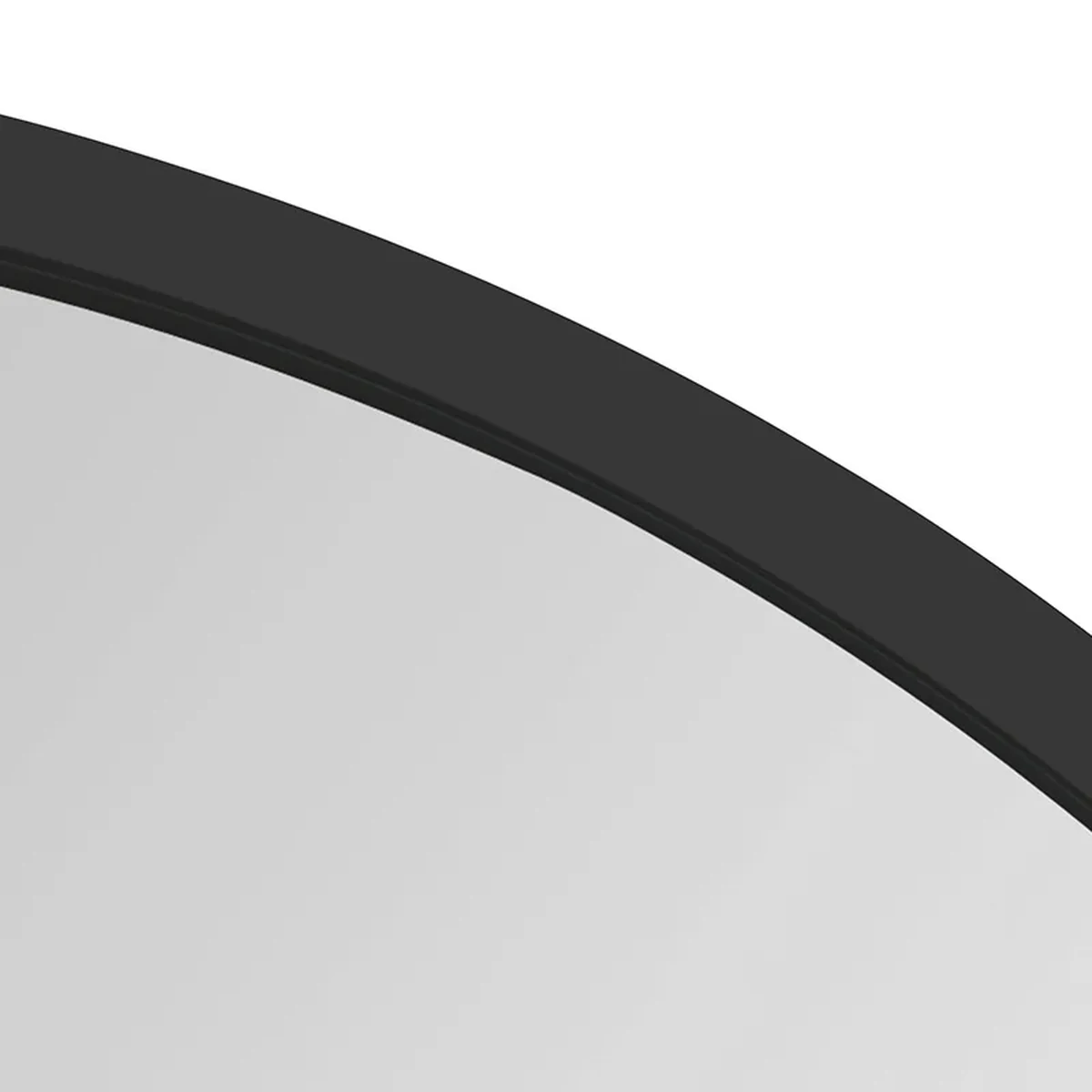 Art Deco Solid Wood Round Round Wall Mirror