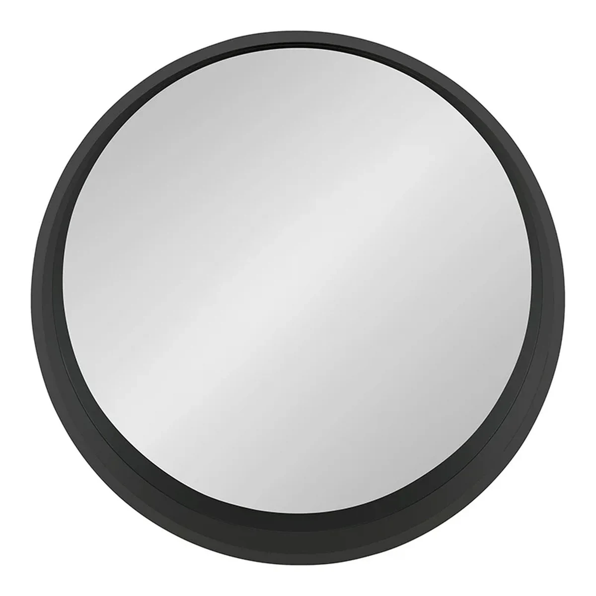 Art Deco Solid Wood Round Round Wall Mirror
