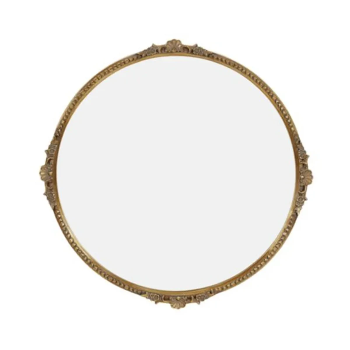 European Glass Round Round Wall Mirror