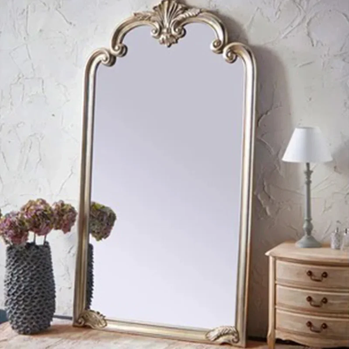 Art Deco Solid Wood Wall Mirror