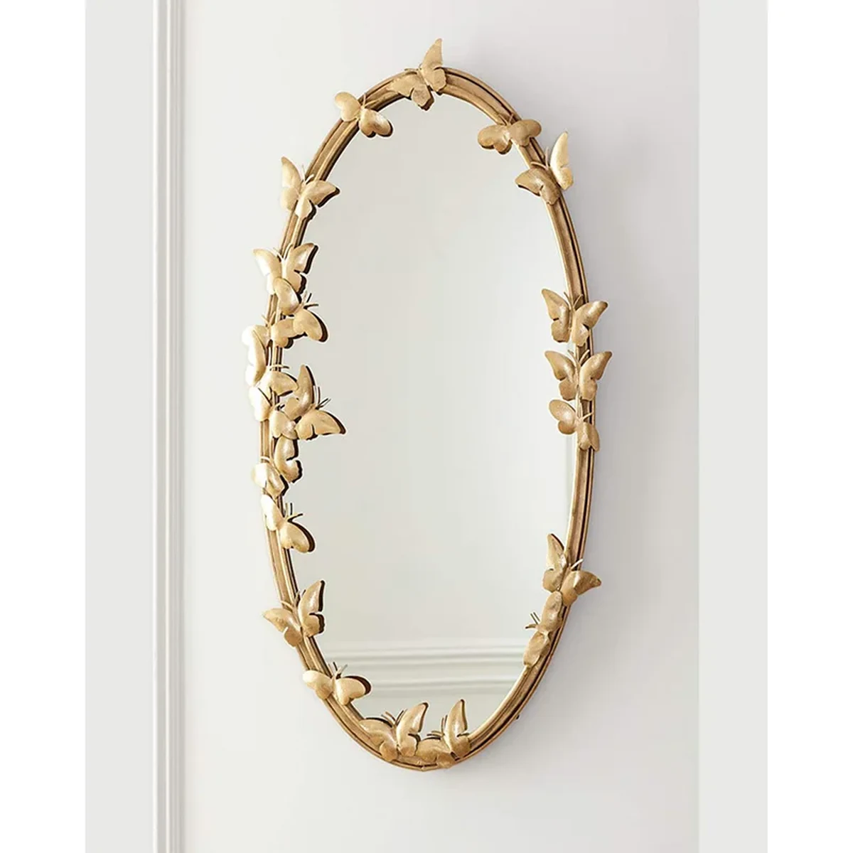 Modern Solid Wood Wall Mirror