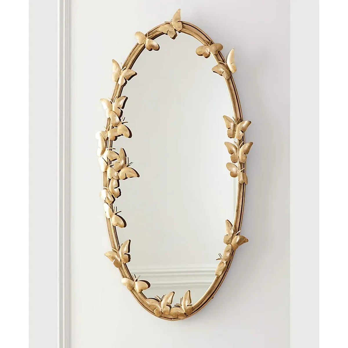 Modern Solid Wood Wall Mirror