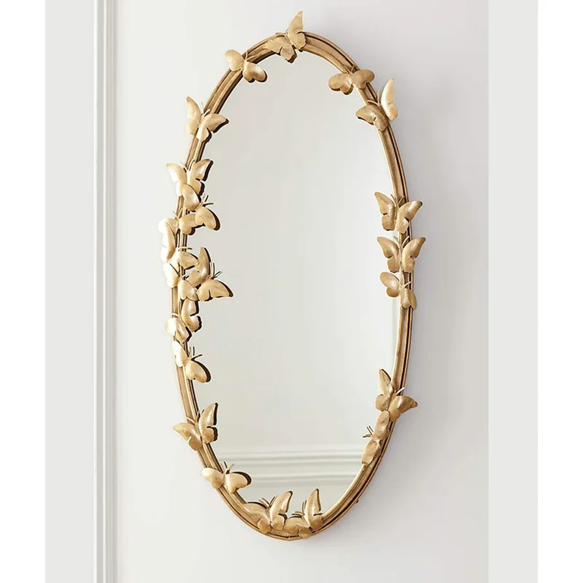 Modern Solid Wood Wall Mirror